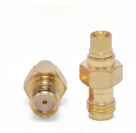 Female RF Adapter Brass SMA To MCX Adapter 6GHz SMA / MCX-KK