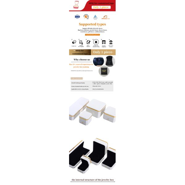 Caja de embalaje de joyas octagonales hecha a mano Hanhong para pulseras y collares de lujo