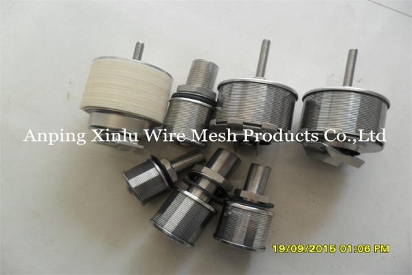 Wedge Wire Wrapped Screen Water Filter Nozzles Stainless Steel Slot 0.25mm