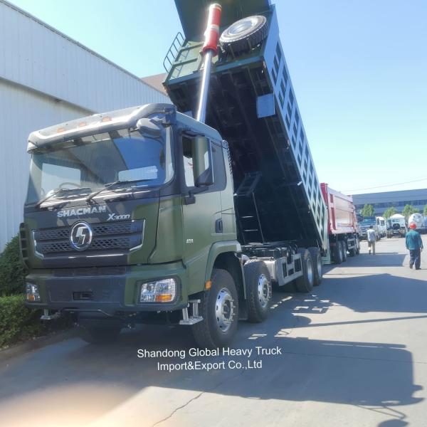 Camions benne Shacman haute performance pour mines 8*4 f3000 371/380/400/430CV Euro 2