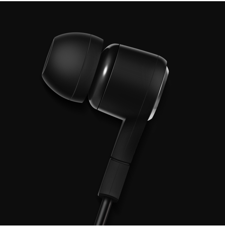 120CM Plastic Wired Earphone Round Cable Music Listening Calling