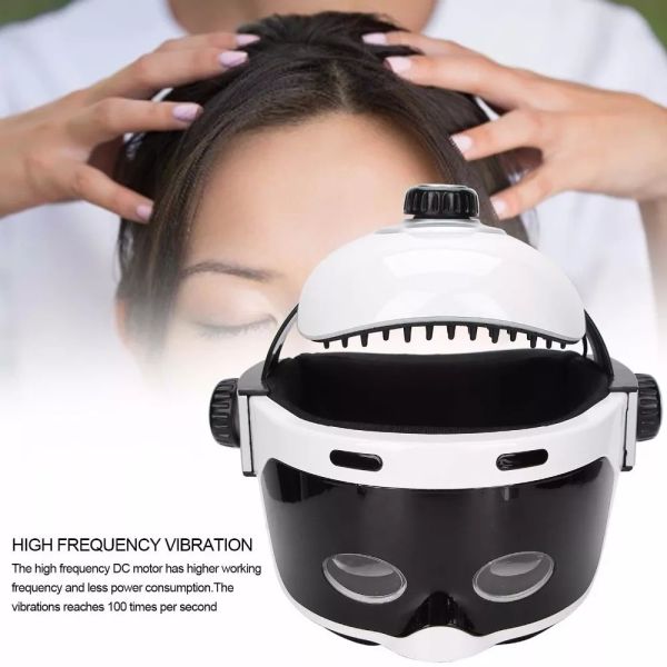 Rechargeable Wireless Eye Head Massager Human Nape Massage Relieve Scalp Massager Helmet