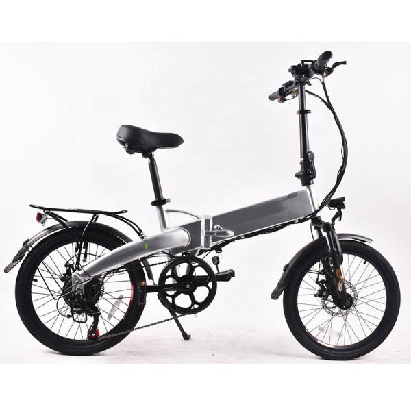500W 20 Folding E Bike , Light Foldable Ebike With 10Ah Detachable Battery