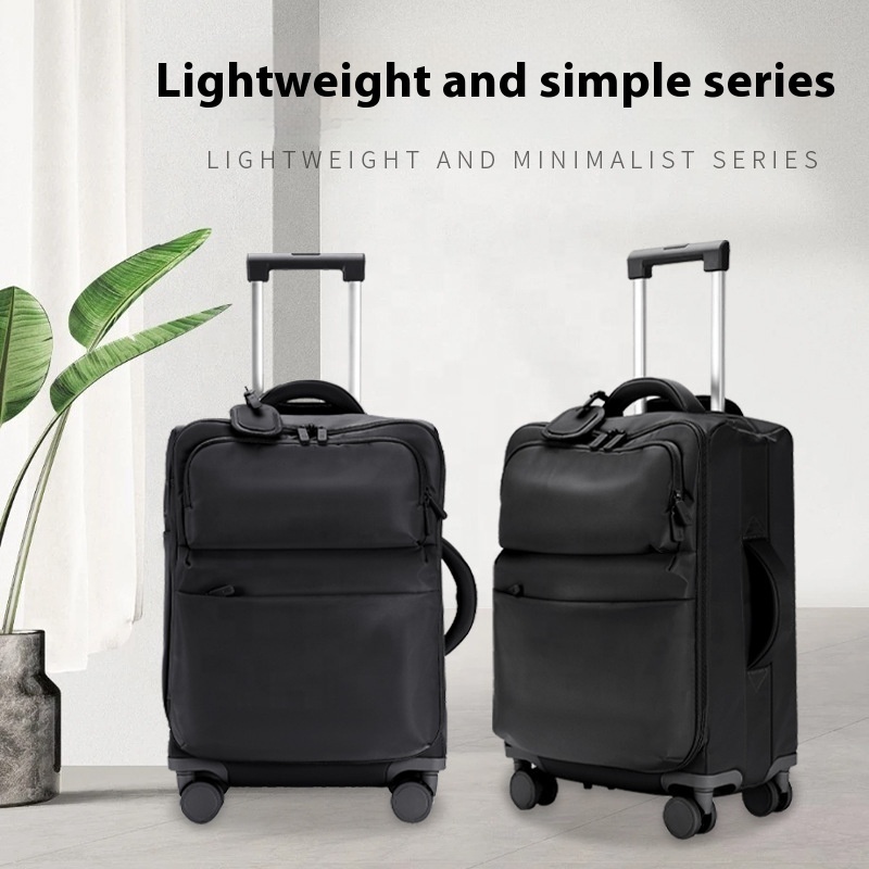 Women's 2025 New 20 Inch Ultra-Light Cloth Luggage Trolley Case with Spinner Caster 24 Inch Travel Password Boarding Case