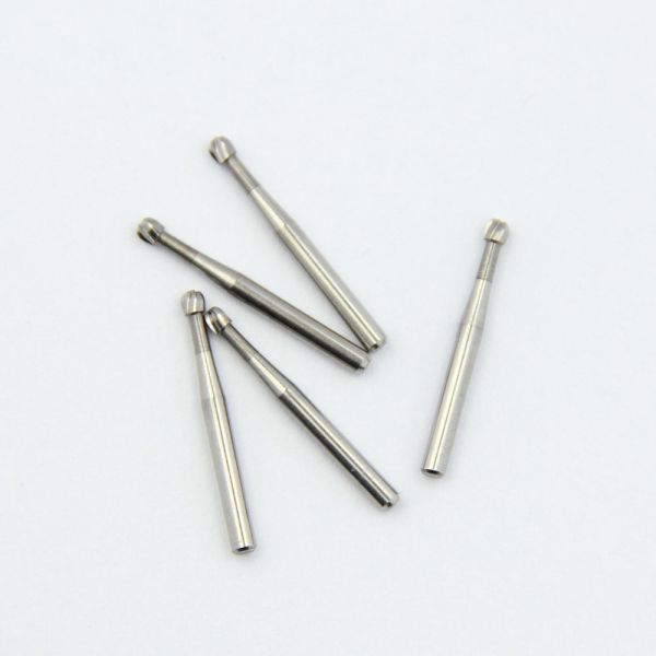 Small Dental Carbide Bur Short Tapered Diamond Bur Ball Plain Cut Head
