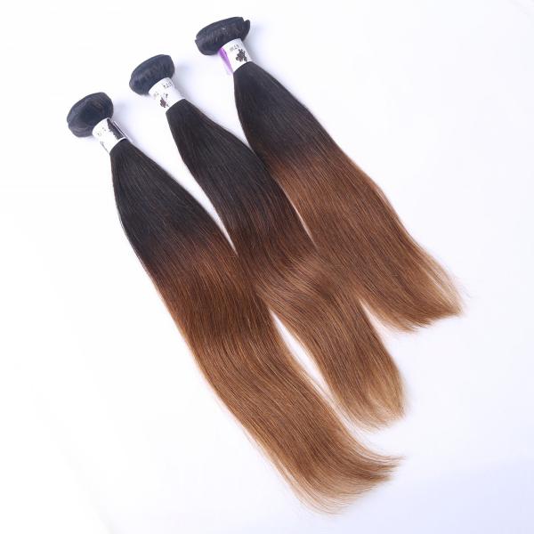 Wholesle 8-30 Inches Human Hair Extension Ombre Color  Brazilian Hair Weaving