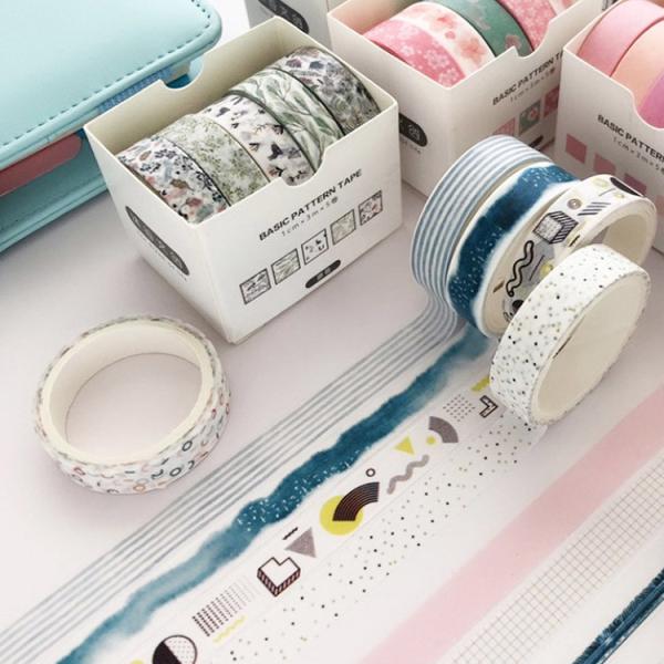 Waterproof Adhesive 50mm Solid Color Washi Tape For Kids