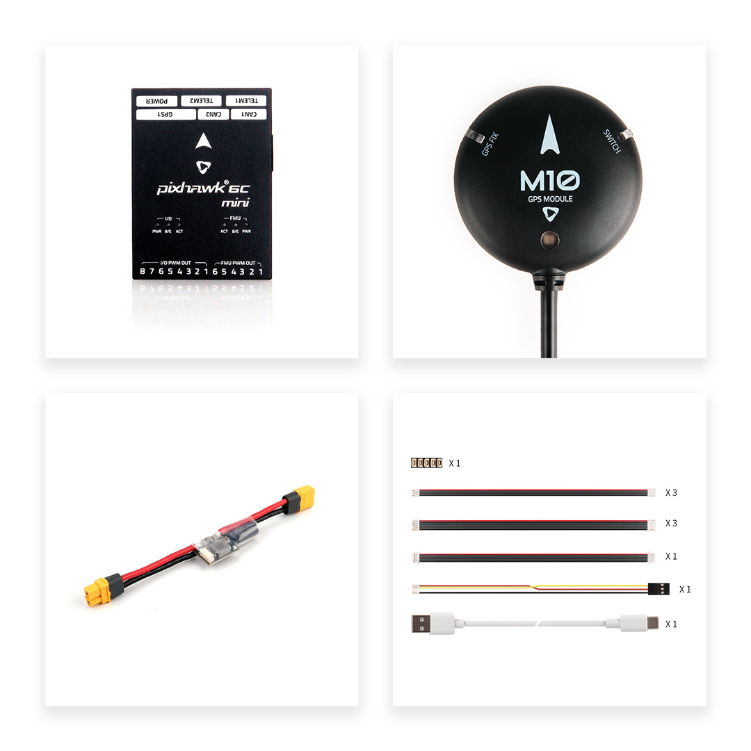 Factory Outlet Holybro Rgb Light Pixhawk 6C Mini Lightweight Pm06-14S Multi-Sensor Redundant FPV Accessory