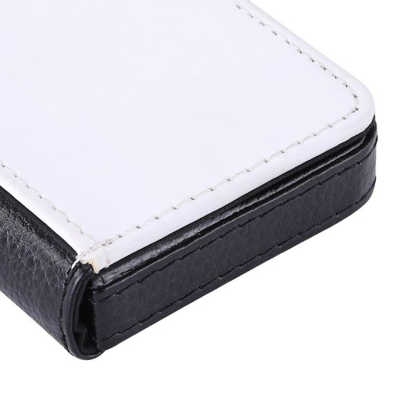 Blank Leather Sublimation Business Card Holder Custom Photo Printing Namecard Case