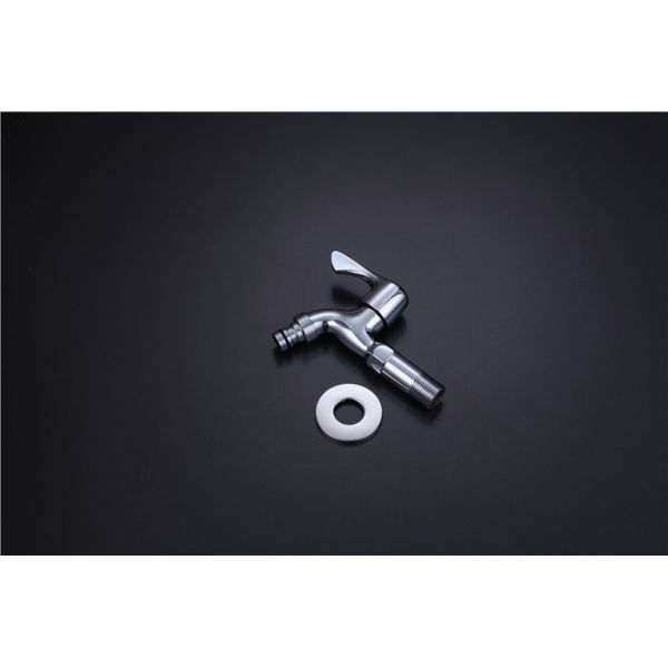 15L/Min Washing Machine Faucet Chrome Plating Finishing Easy Installation