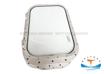 Welded Type Marine Windows For Boats Fixed Hinged Bolted Rectangular Shape