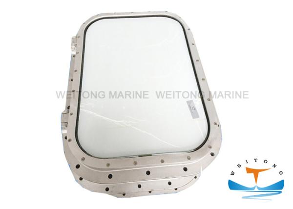 Welded Type Marine Windows For Boats Fixed Hinged Bolted Rectangular Shape