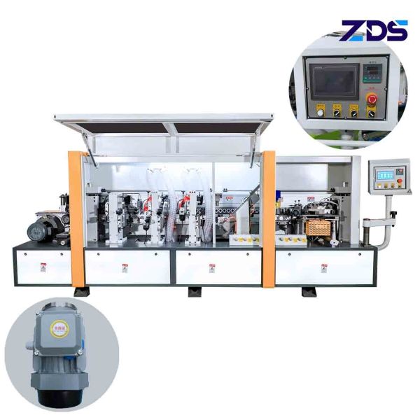 Six Functions Woodworking Edge Bander MDF PVC Plywood Edge Banding Machine