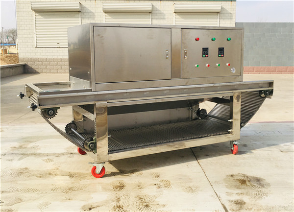 chain type garlic peeling machine, big capacity garlic peeler
