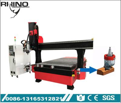 Multi Functional 4 Axis CNC Wood Router Machine Italy Drilling Head Type