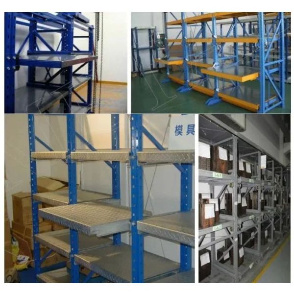 4Layers Industrial Heavy Duty Full Drawer Mold Storage Rack with Lifting Crane