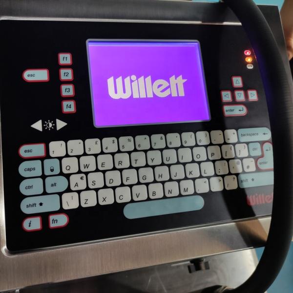 Feedback de With Touch Screen da impressora a jato de tinta do código de barras do QR Code de Willett