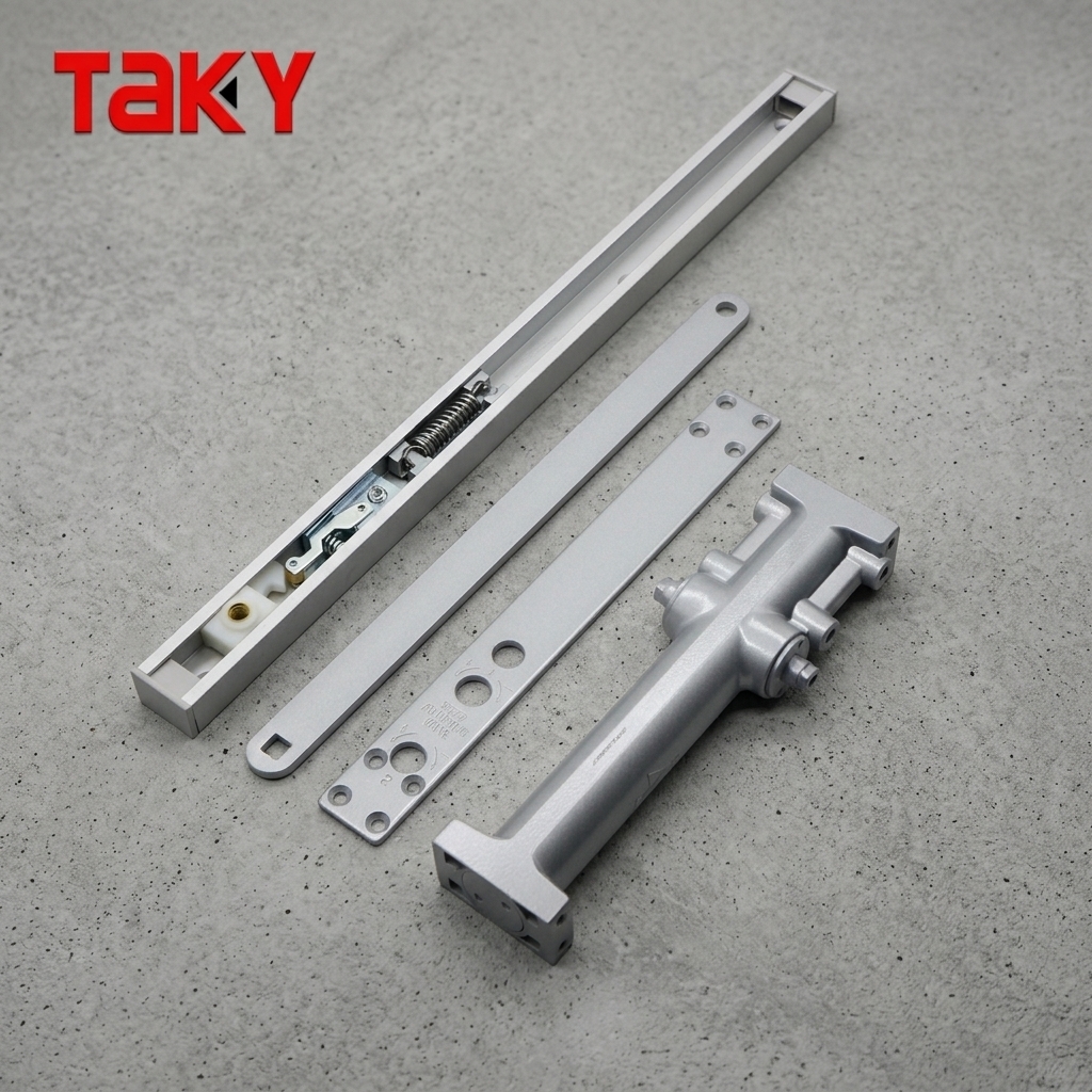 Hidden 180 Degree Speed Control Fireproof Automatic Hydraulic Door Closer