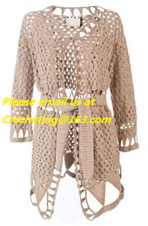Casual Loose Comfort Cardigans Sweaters Batwing Sleeve Solid Color Crocheted Sweaters