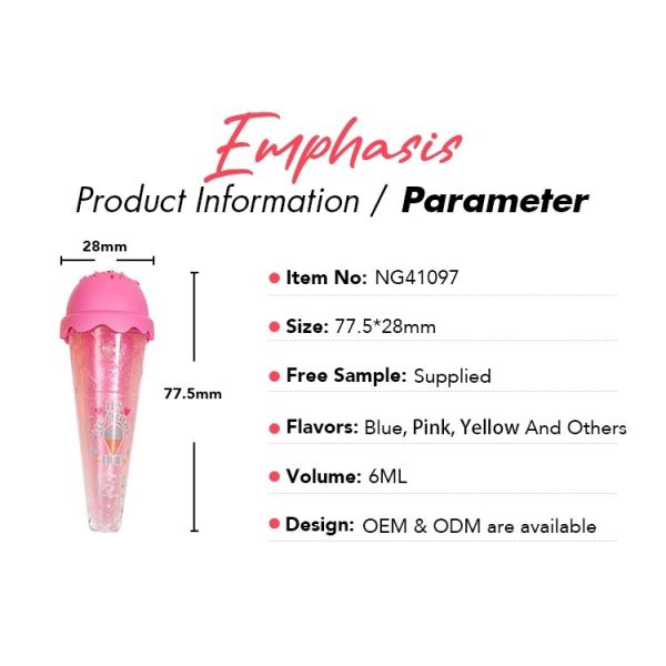 Childrens Hypoallergenic Essence Glitter Lip Gloss Long Term Moisture Lip Gloss