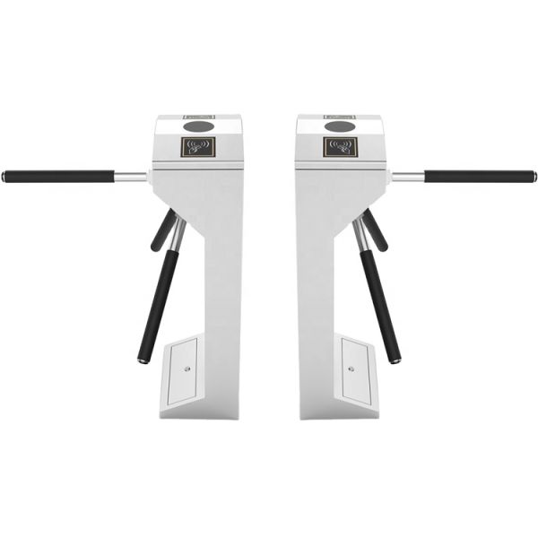 Wire Drawing Small Footprint Tripod Turnstiles Door Access Control DC24V