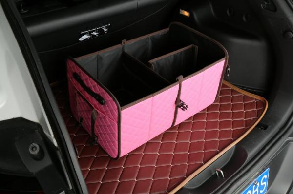 Waterproof Car Additional Accessories Pu Leather Collapsible Trunk Organizer