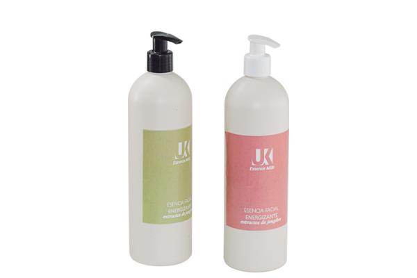 400ml PMU inorganic biodegradable packaging bottle with 100% PP Mono  cosmetic pump