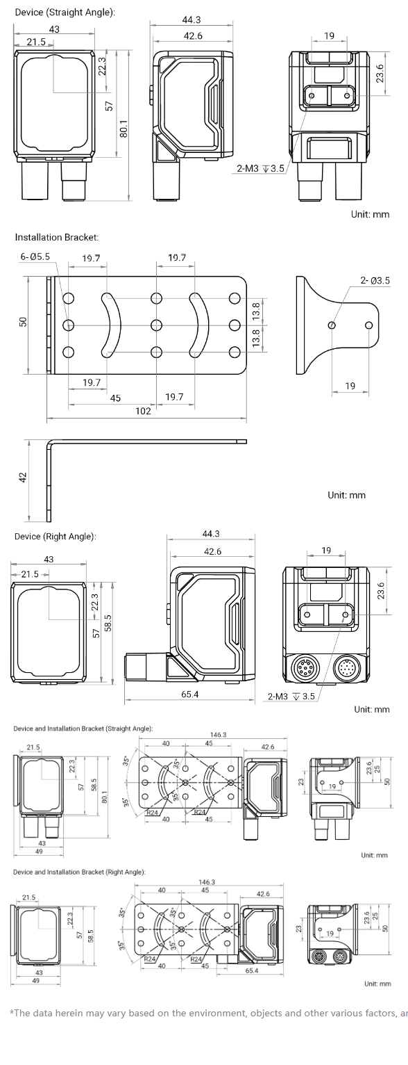 HIKROBOT MV-SC3030XC-08M-WBN SC3000X series vision sensor，3MP，Color，08mm focal length