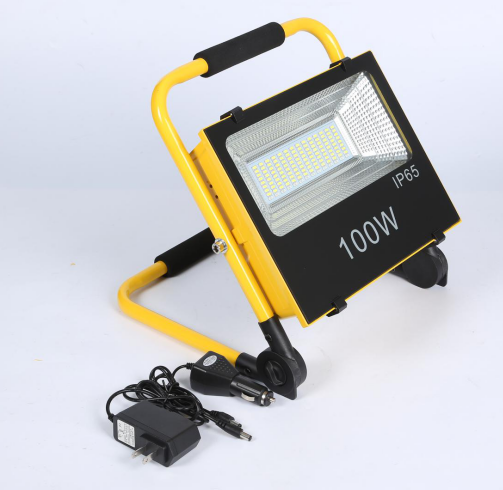 Integrated Outdoor Solar LED Flood Lights Ip65 Waterproof Bridgelux Smd 100w