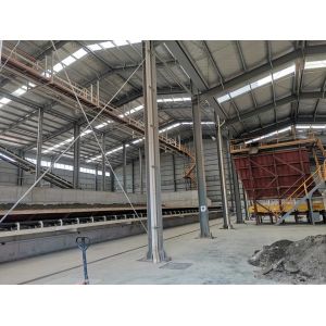 Construction en acier en forme de H laminé à chaud pour entrepôts logistiques