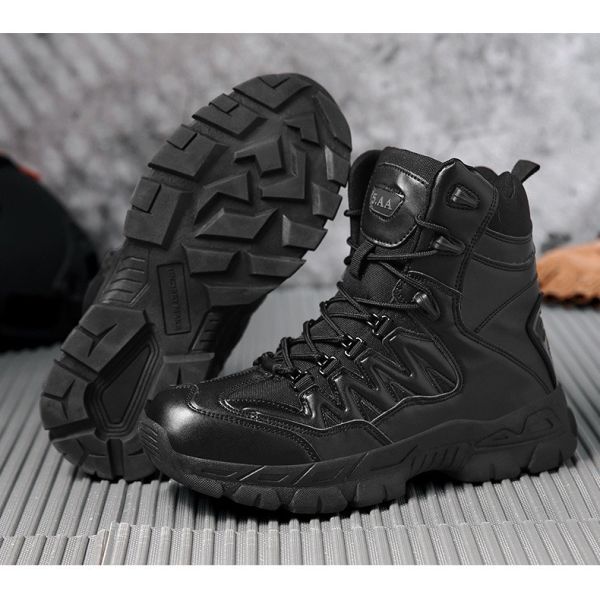 Наружные мужские высокополые тактические ботинки Горнолыжный охотничий ботинки тренировочные высокополые мужские ботинки