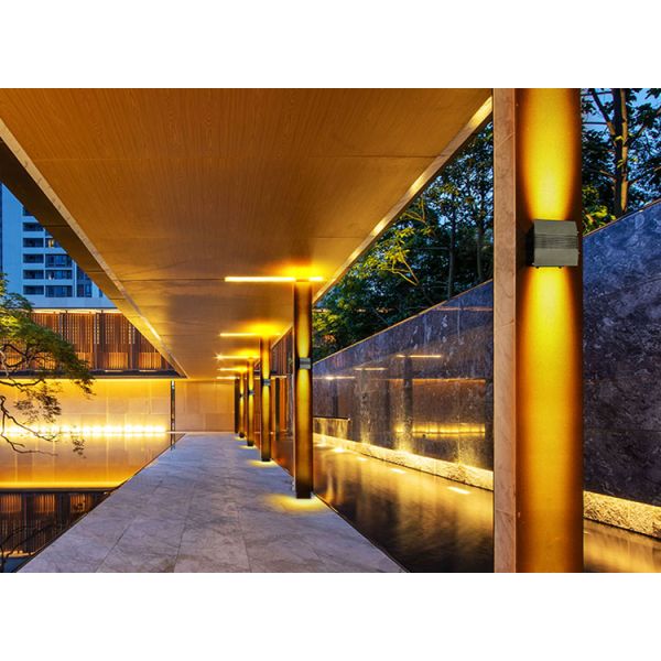 24W A Beam Of Light Doubl Head Wall Lights Outdoor Waterproof Courtyard Double Beam Corridor LED Wall-Washing Light