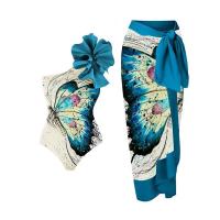 Elasticidad Bikini de nylon conjunto de trajes de baño para mujeres en Rojo Azul Verde Oportunidad de playa/piscina