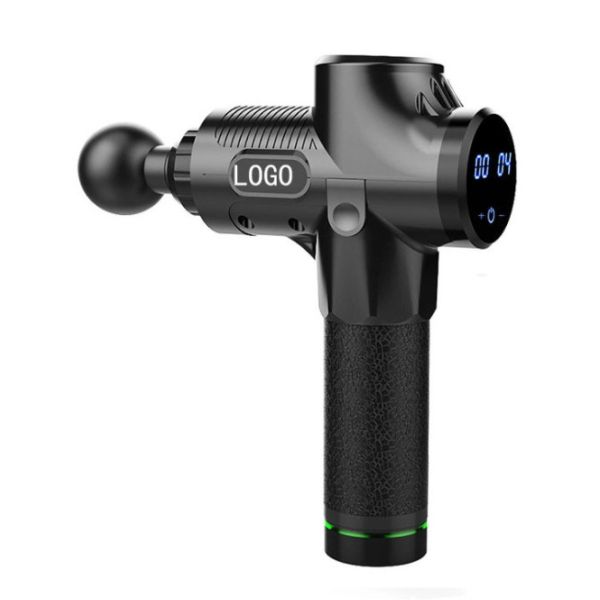 Electric Deep Vibrating Tissue Fascial Muscle Massage Gun with Nano Silica Gel Handle