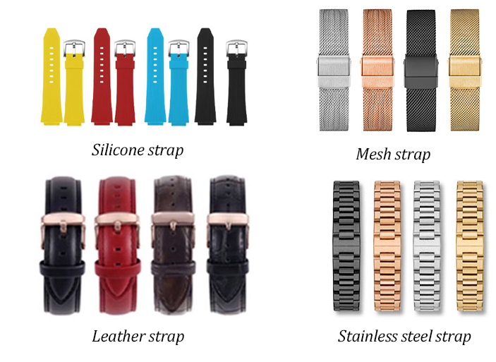 Наручные часы верхнего сегмента водоустойчивых людей дозора нержавеющей стали кварца 5ATM сетноые-аналогов