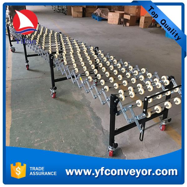 Flexible Loading Conveyor,Expandable Gravity Plastic Skate Wheel Conveyor