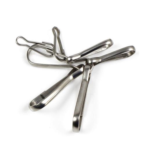 Stainless Steel Rope Hardware Accessories J Hanging Hook For Lanyard Fitting
