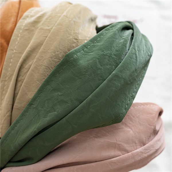 GLH008 Vintage solid color leather pu headbands cross hair hoop pressure hair out online celebrity headwear