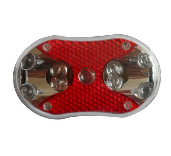 Battery Powered Bike Rack Tail Light , Flashing Waterproof Rear Light