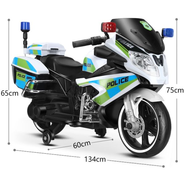 Полиция Детская 2-колесная езда на машине Детские мотоциклетные игрушки с картошкой Размер 106*38*64 см