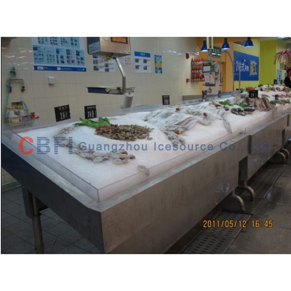 Быстрая промышленная машина льда хлопь 1 тонны делая для держать рыб свежий