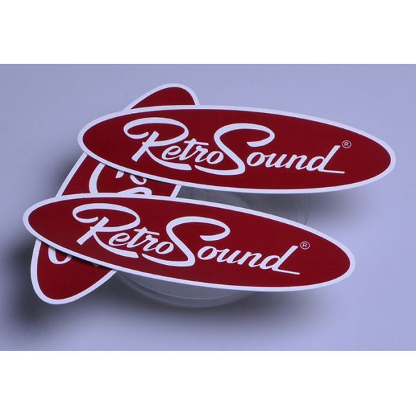 Custom printing high quality PVC vinyl die cut oval UV resistant car sticker
