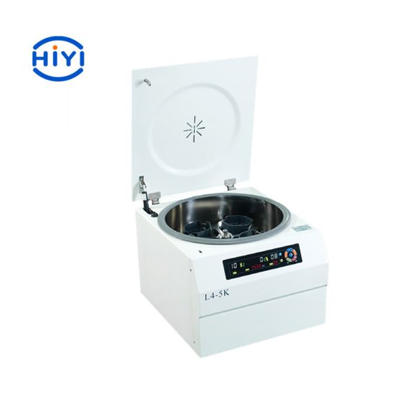 L4-5K 5500 Rpmの低速遠心分離機の大容量の真空の血の管の自動にふたを取ること