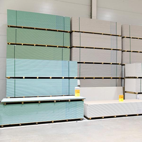 12.5mm Water Resistant Plasterboard , Moisture Proof Gypsum Board For Ceiling