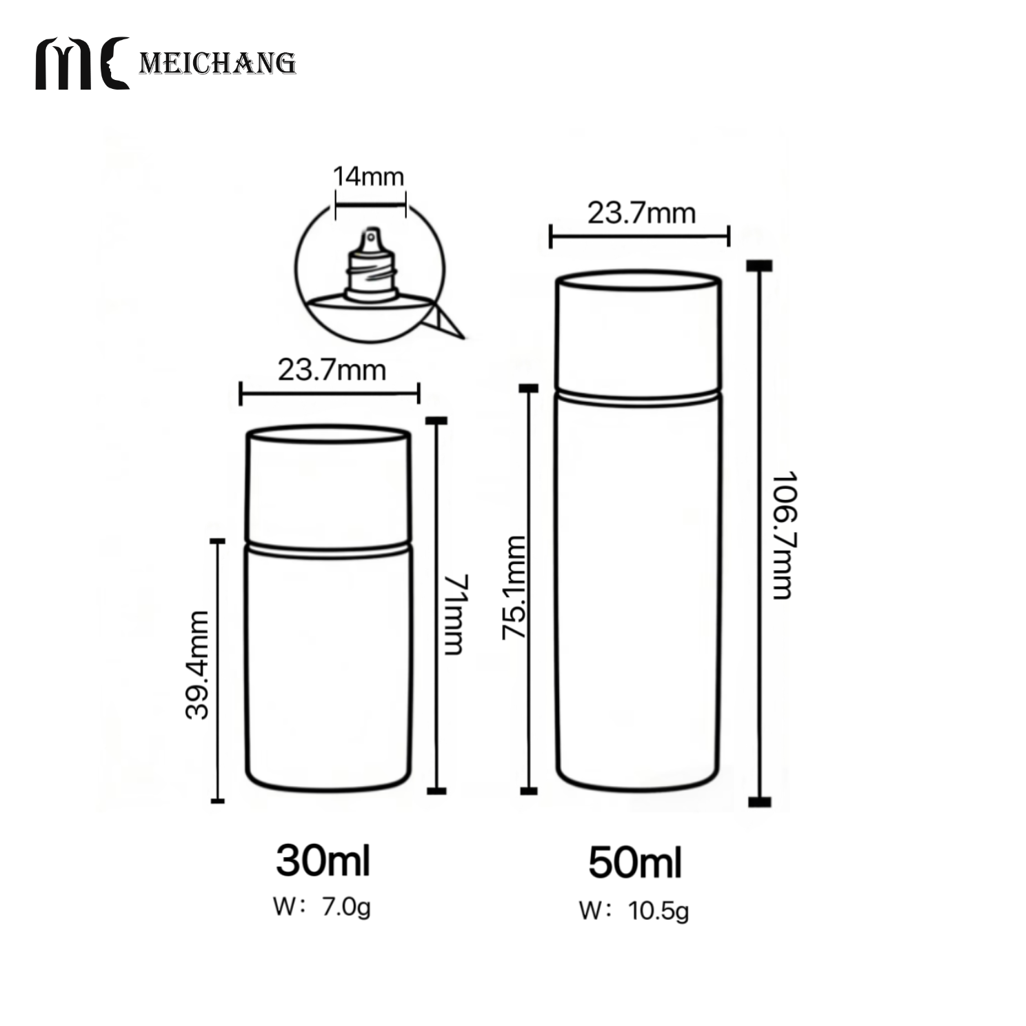 30ml 50ml Food-Grade PE Squeeze Bottle – Leak-Proof Child-Safe Packaging for Baby Sunscreen