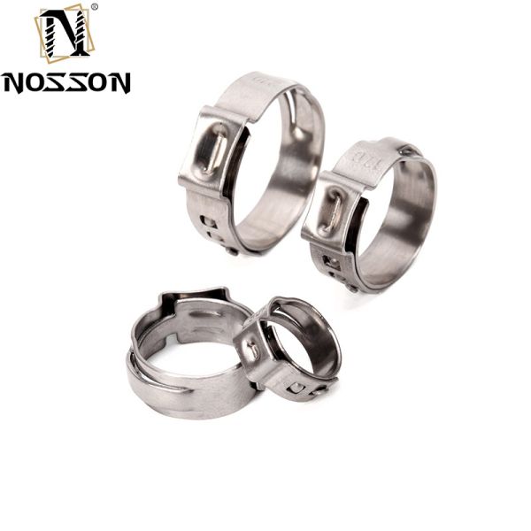 Customized Support High Pressure Stainless Steel Pipe Fitting SS 304 Single Ear Hose Clamp for Heavy Duty Applications