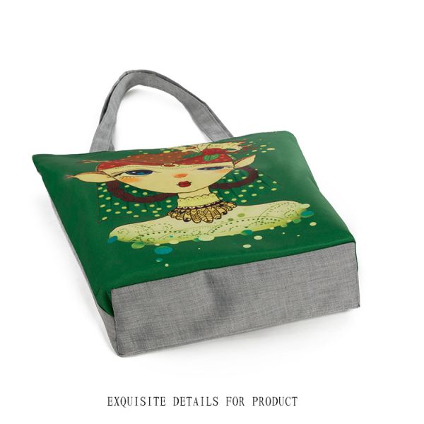 New green rabbit ears Girl shoulder bag printing female female