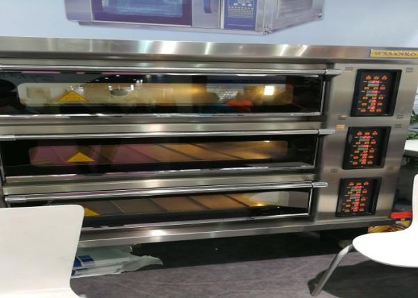 Stone Gas Bakery Deck Oven Temperature Control Outsize 1655x770x2300mm