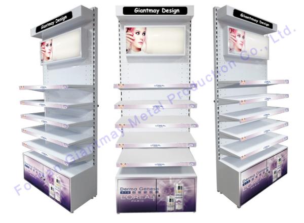 Cosmetics Store Makeup Floor Stand Showy Beauty Display Rack
