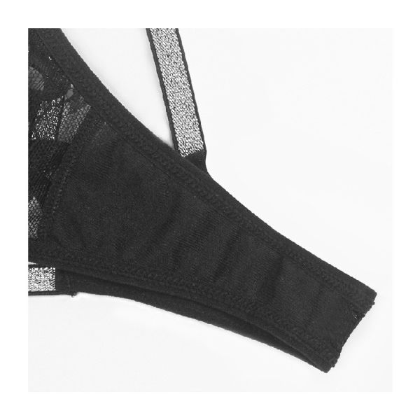 Womens Lace G Strings Sexy Cross Shining Waistband Thongs Bikini Panties Crystal Female Underwear